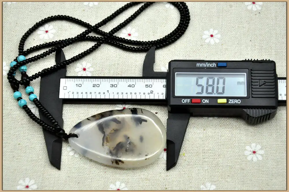 Женское ожерелье с подвеской в виде халцедона из натурального океана Yumten