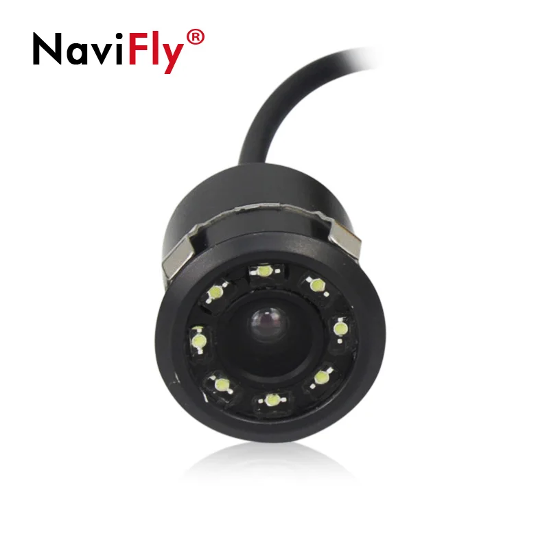 Navifly 8LED Ночная водонепроницаемая CCD HD камера заднего вида, водонепроницаемая камера ночного видения, широкоугольная Автомобильная камера заднего вида, камера заднего вида - Название цвета: 0001