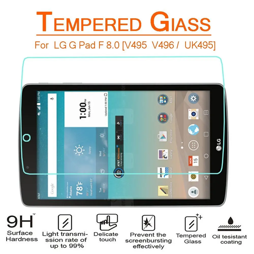 Премиум Закаленное стекло Защитная пленка для экрана LG GPAD F 8 0 V495 V496 дюймов