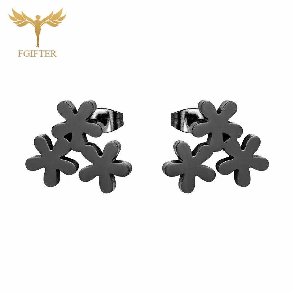 Wholesale Stainless Steel Earrings for Girls Woman Geometry Star Minimalist Studs Women Jewelry|Серьги-гвоздики| |