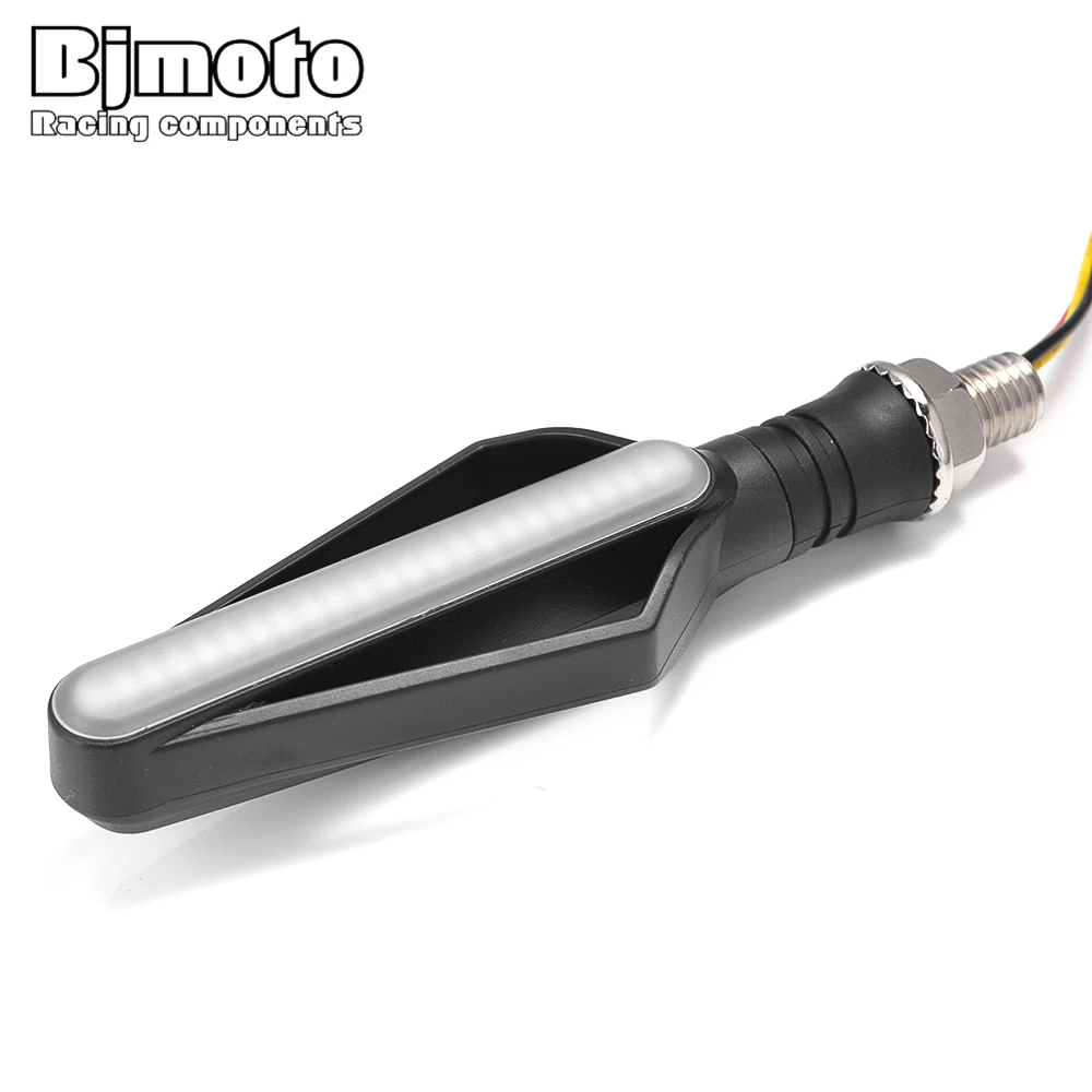 BJMOTO светодиодный указатель поворота мотоцикл индикатор мигалка хвост