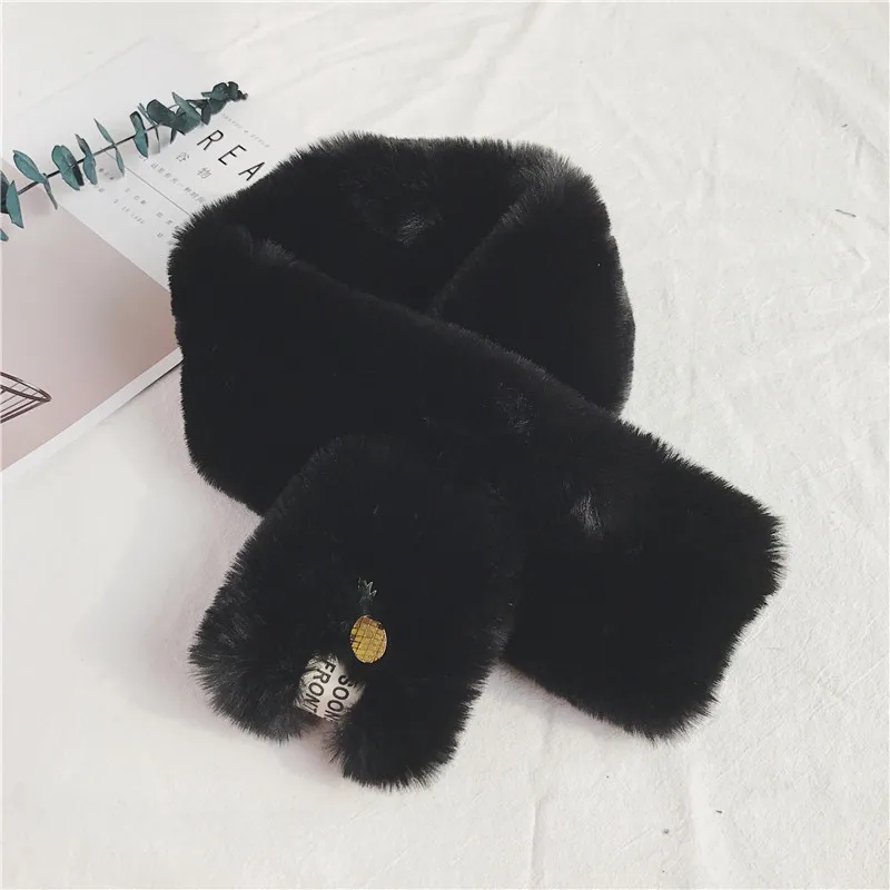 2017 TOYOOSKY New Fashion Winter Scarf Imitation Rabbit Skin Solid Many Colours Pineapple Ring For Women | Аксессуары для одежды