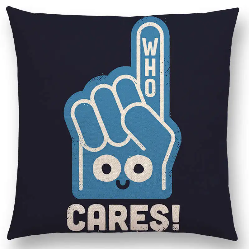 Новый Забавный мультяшный веселый Повседневный чехол для подушек красочная