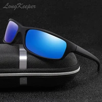 longkeeper oval polarized sunglasses men mirror lens sport sun glasses for driving women brand design goggles gafas de sol uv400