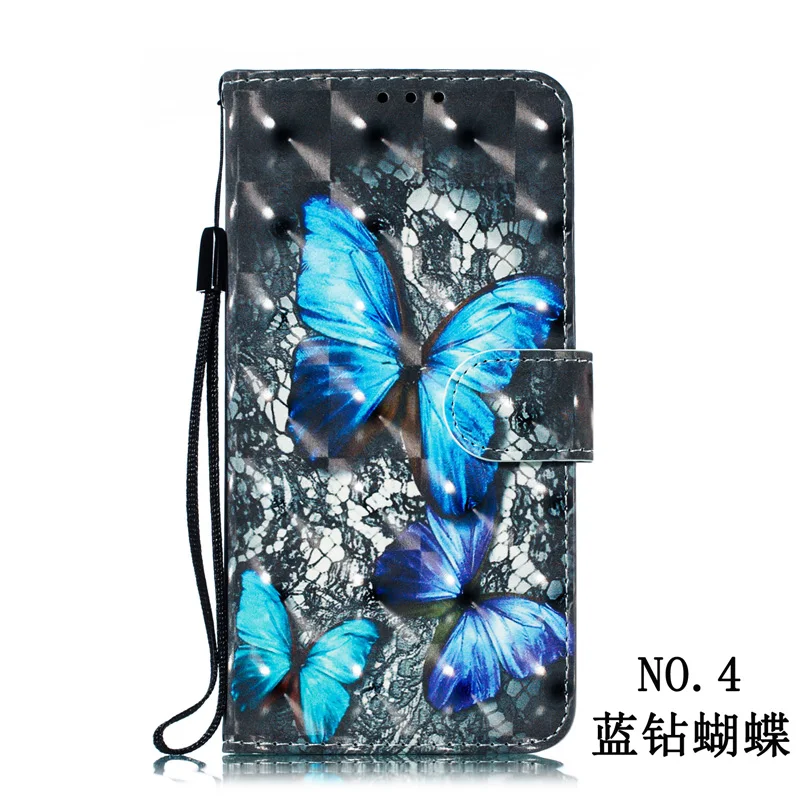 NO.4 Кожаный чехол для Xiao mi Red mi Note 7, откидная крышка, Xao mi xiomi Red mi Note 7, милый чехол с 3D рисунком и отделением для карт, красный чехол для mi Note7, чехол-бампер s - Цвет: NO.4