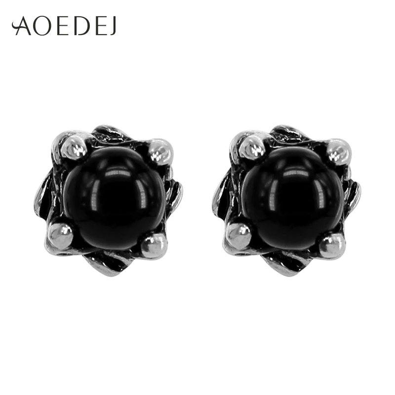 AOEDEJ Орлиный коготь черные мужские серьги из нержавеющей стали Кристальные панк