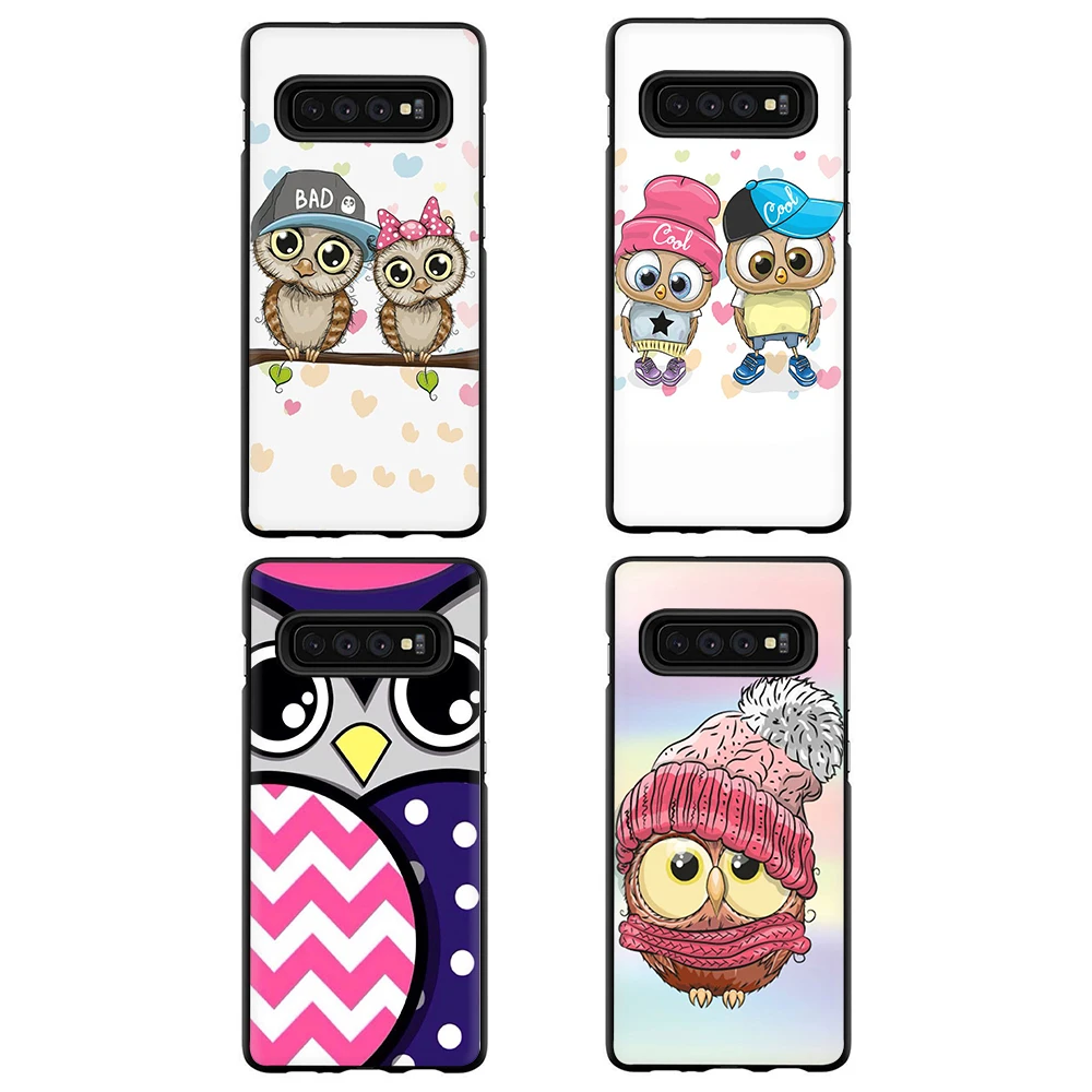Силиконовый чехол для телефона с милой совой Galaxy S6 S7 Edge S8 S9 S10 Plus S10e Note 8 9 J6 A6 A8 A9