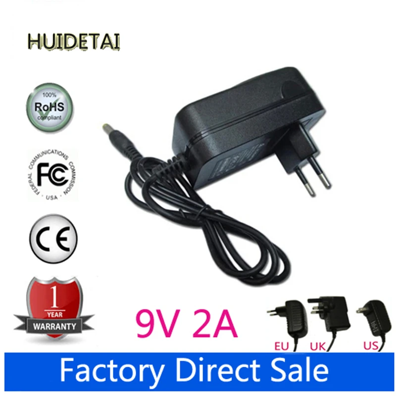 

9V 2A AC DC Power Supply Adapter Wall Charger For Vido W11C US / EU /AU /UK Plug Free Shipping