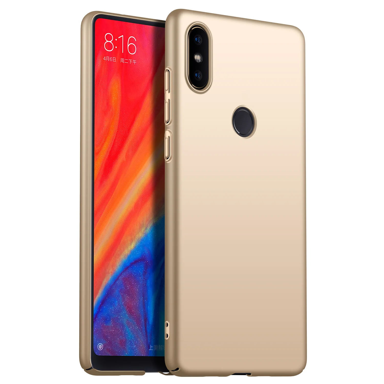 Gold Чехол для Xiaomi Mix 2 s/Mix 2/Max 3, ультратонкий минималистичный тонкий защитный чехол для телефона задняя крышка для XiaoMi Mix 2S - Цвет: Gold