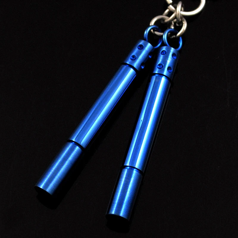 Ожерелье с кулоном Nunchakus серебряное/золотое/синее/Черное для мужчин и женщин