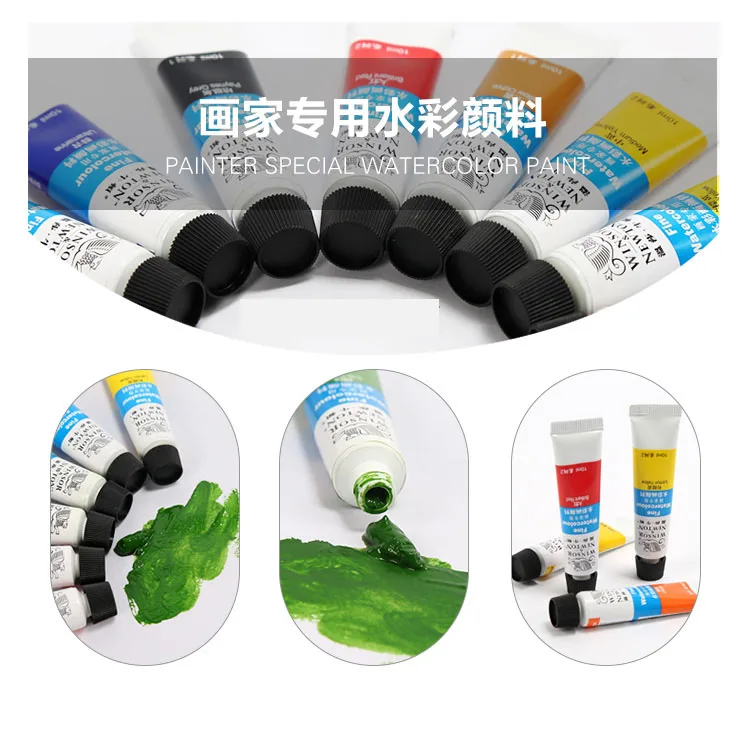 24 цвета Winsor Newton акварельные краски в наборе акварельные краски s для ткани Текстильные пигментные краски для рисования для художника Acuarelas