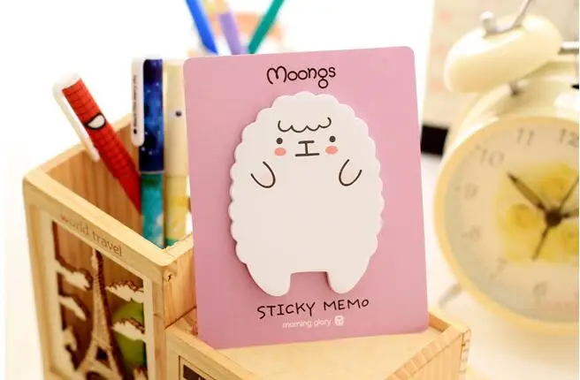 2 шт./лот Kawaii довольно животных Sticky memo pad заметки школы канцелярские принадлежности для студентов книга