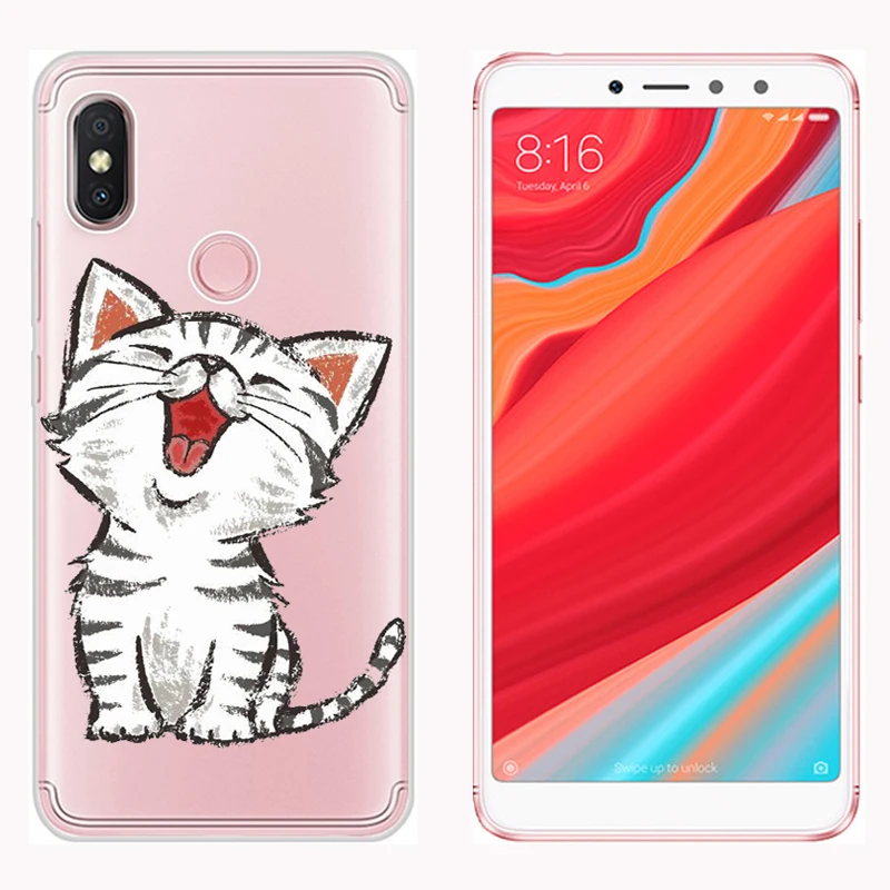 Мягкий чехол из ТПУ для Xiaomi Redmi S2 5 99 дюйма прозрачные силиконовые чехлы с рисунком