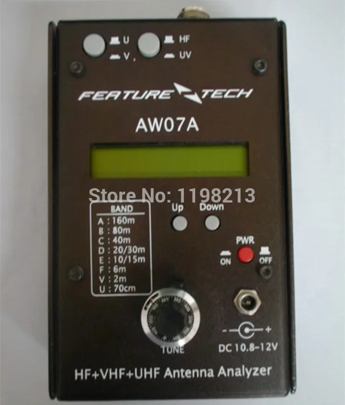 AW07A HF VHF UHF 160M импеданс SWR антенна анализатор для любительской радиосвязи Hobbists DIY