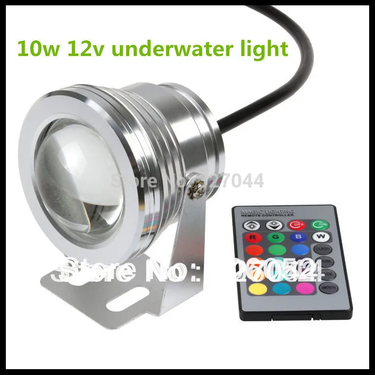 DHL 10W 12V светодиодные RGB подводные огни водонепроницаемый IP68 бассейн с выпуклыми