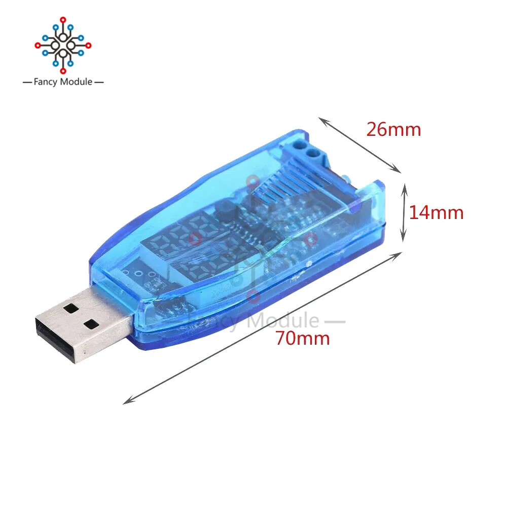 Двойной светодиодный цифровой дисплей DC-DC DC 5V to 1 2 V-24V USB Шаг вверх вниз повышающий