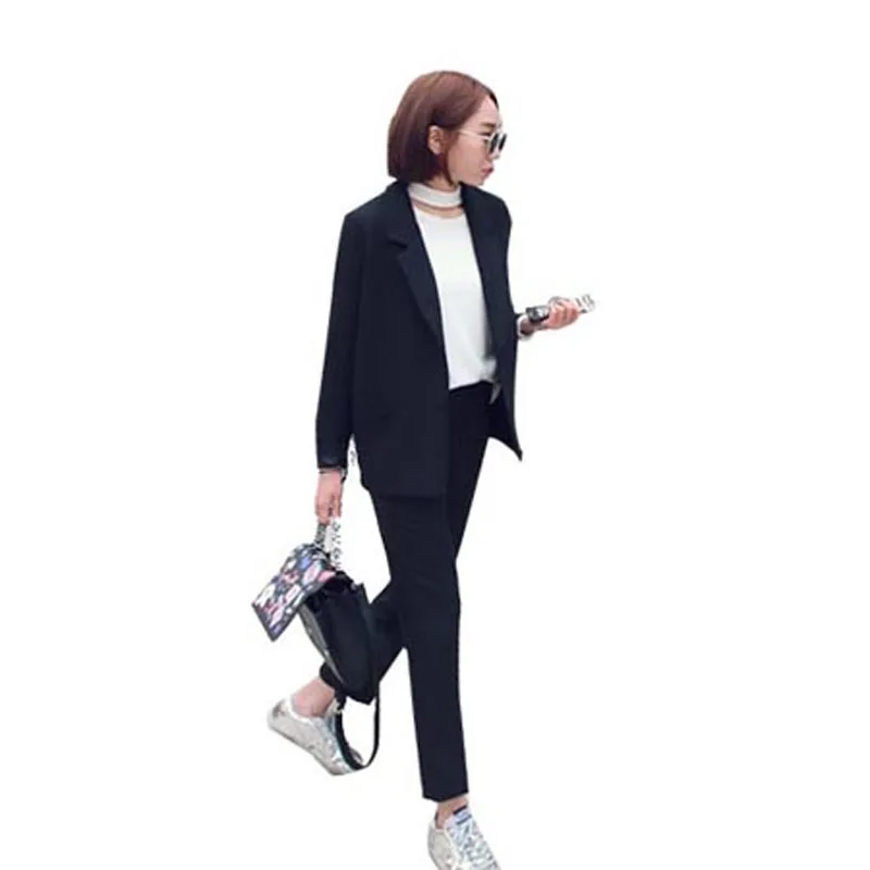 Фото Casual suit women's 2019 high quality new stely Office lady OL thin jacket + pants two-piece Женская одежда Casual suit women's 2019 high quality new stely Office lady OL thin jacket + pants two-piece Женская одежда