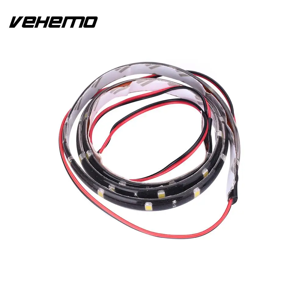 Новинка 60 см 30 SMD Светодиодная белая Гибкая неоновая полоса автомобильное