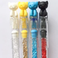 wholesale 10pcs crystal diamond cat gel pen stationery pen school office supply student rewarding prize
