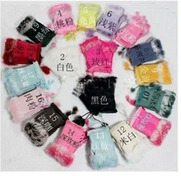 2013 200pair lot rabbit fur glovesladys winter fingerless gloveshand wrist glovehalf-fingers gloves