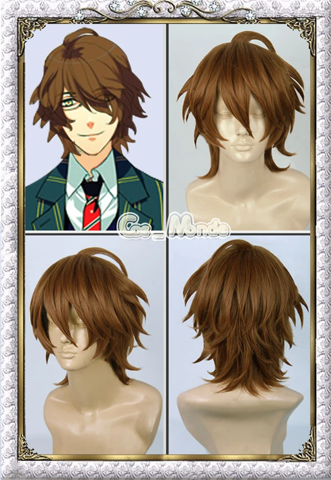 Высокое качество Uta No Prince Sama Shinomiya Natsuki Коричневый Аниме косплей парик
