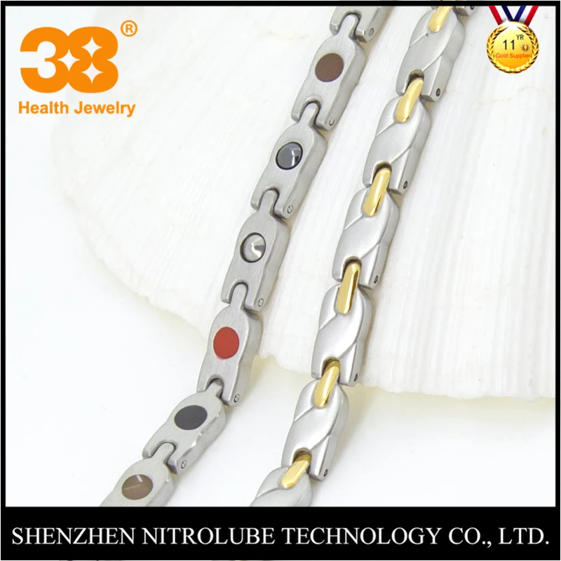 38 Hot Sale Health Healing Jewelry Magnetic Balance Men Bracelet BangleStainless Steel Chain Link Germanium For Women | Украшения и
