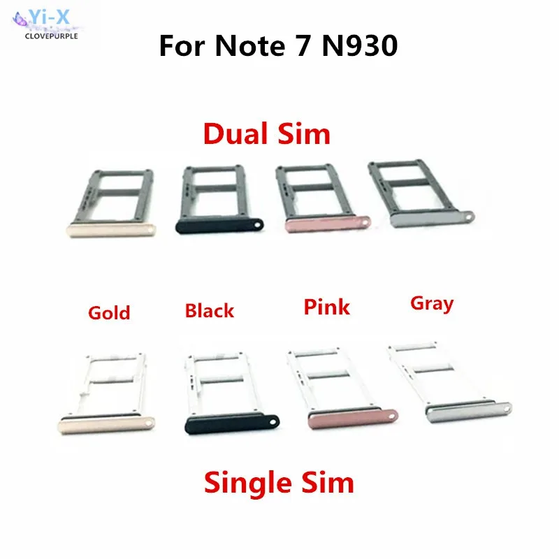 Новинка держатель для одной/двух Sim карт Samsung Galaxy Note 7 N930 SIM карты запасная