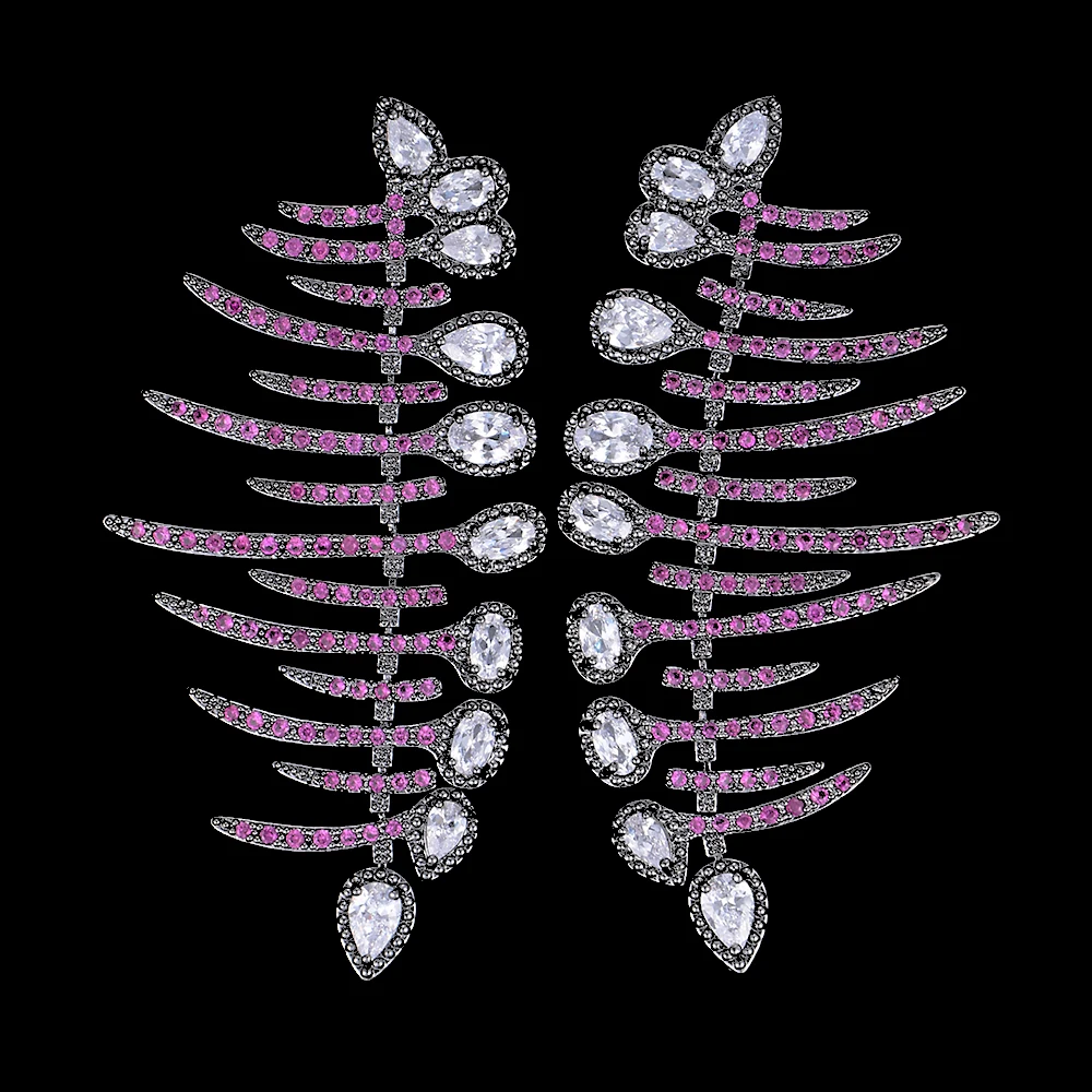 Женские свисающие серьги missvikki полностью кубический цирконий модные висячие с