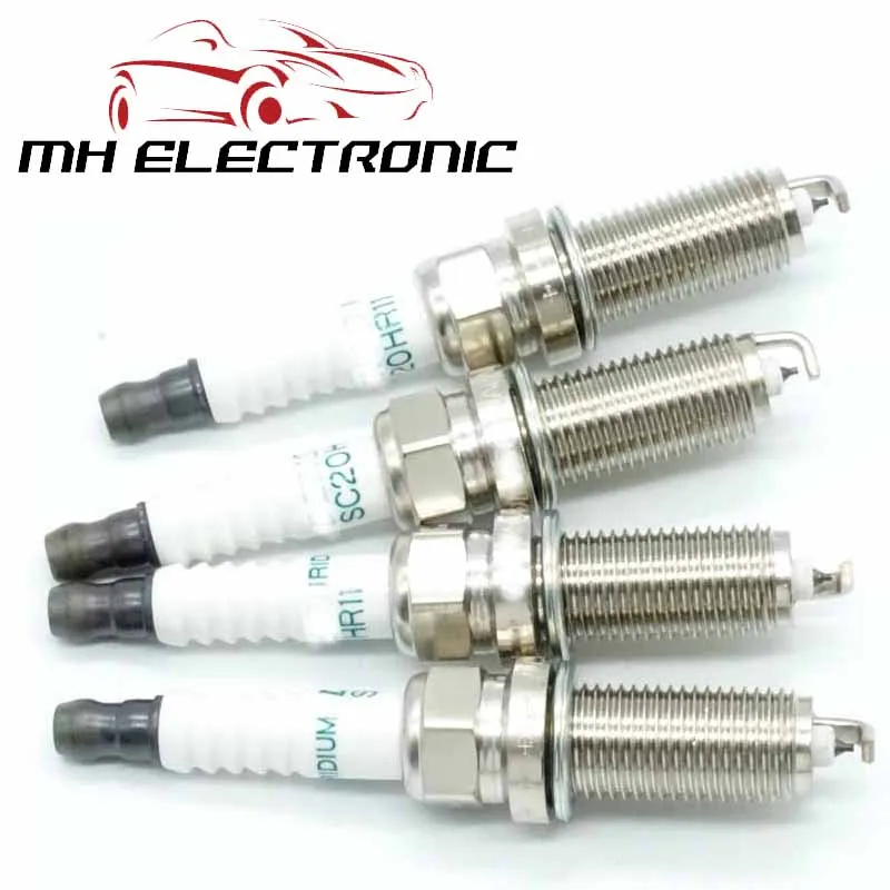 MH ELECTRONIC 4 шт./лот Свеча зажигания SC20HR11 90919 01253 для Toyota IQ YARIS VITZ PASSO XD PORTE COROLLA MATRIX WISH AURIS