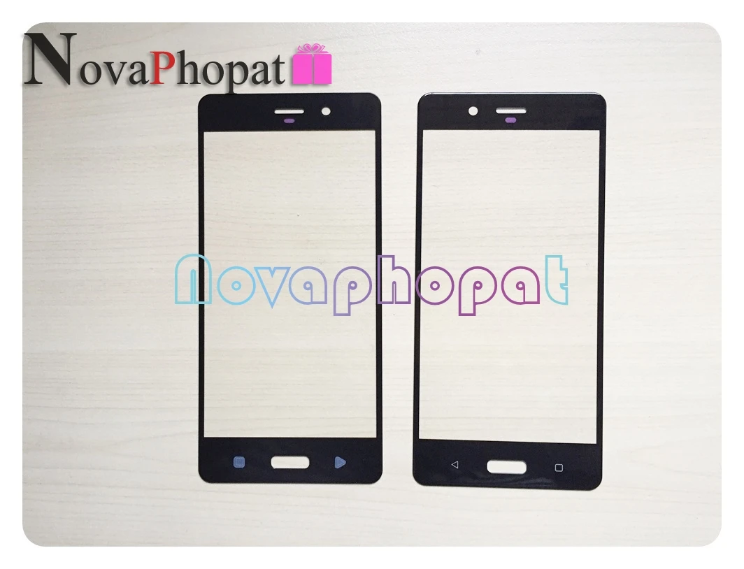 Novaphopat черная стеклянная панель для Nokia 2 3 5 6 7 8 1 plus Замена стеклянного экрана