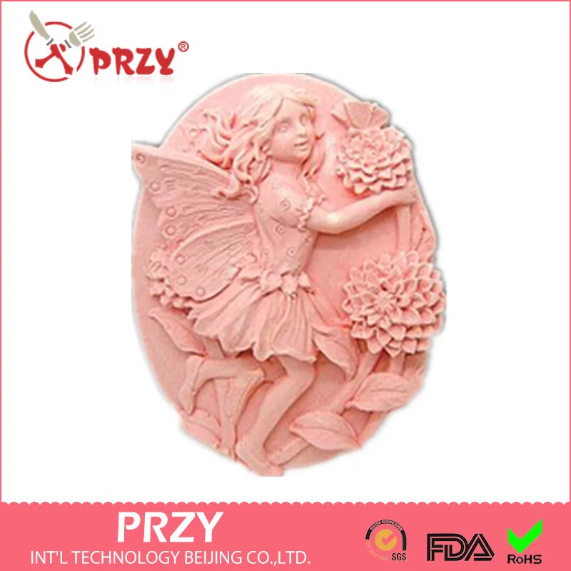 

Handmade Fondant Mold DIY Mold Cake Decorating Tools Baby Angel Soap Mold Christy The Chrysanthemum Fairy Silicone Moulds PRZY