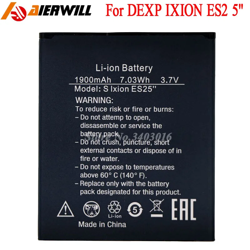 Для DEXP IXION ES2 5 дюймовый аккумулятор &quotАккумулятор для THL T6 T6S 1900 мАч|battery for thl|battery