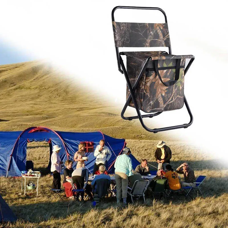 

Portable Chair Seat Ultra Light Foldable for Outdoor Fishing Camping MC889
