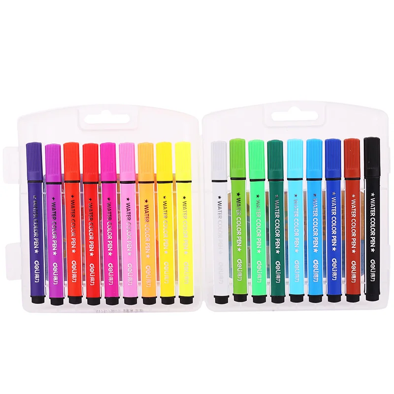 

12/18 Colors Watercolor Highlighter Pen Colors Markers Art Supplies Drawing Set Children Water Washing