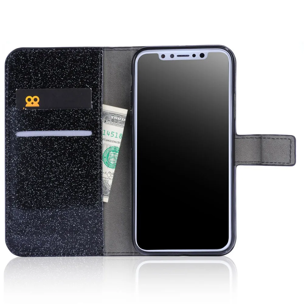 Роскошный блестящий флип чехол KISSCASE для HUAWEI Honor 10 P20 Pro P30 Lite Mate 20 P10 кожаный