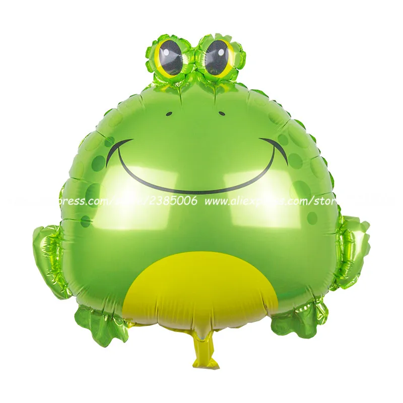 frog 1 шт. мини воздушные шары из фольги в виде головы животного Дети День рождения тема джунгли вечерние океан рыбные шары надувные игрушки детский душ Единорог Вечерние - Цвет: frog