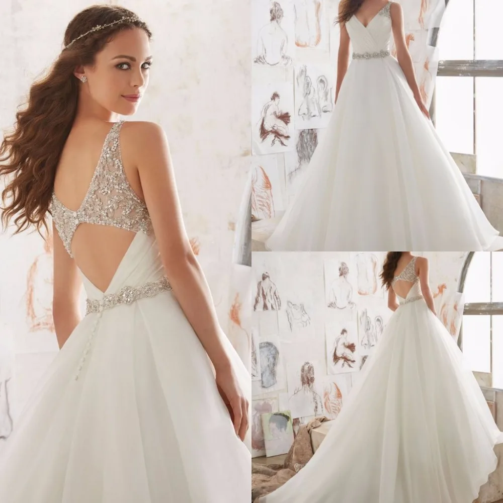 Весенние Свадебные платья с бисером vestido de festa Свадебные платья с кристаллами robe de mariee vestido de noiva A Line свадебное платье