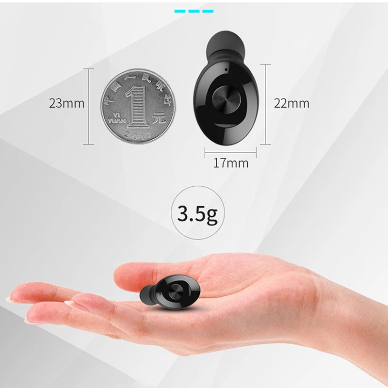 Caletop Bluetooth 5 0 наушники-вкладыши TWS с Беспроводной наушники HiFi стерео музыка IPX5