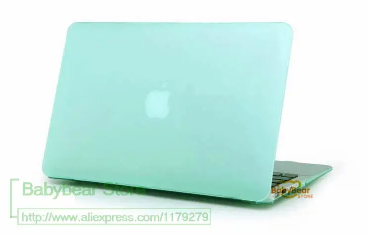 green 3в1 матовый прорезиненный чехол-накладка для Mac book Pro retina 13 15 Air 11 12 13 чехол для Macbook Touch bar A1706 A1707 - Цвет: green