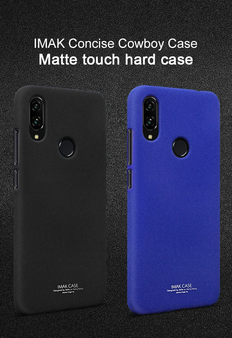 Чехол IMAK для Xiaomi Redmi Note 7, ковбойская серия, Матовый Жесткий чехол на заднюю панель, чехол для Xiaomi Redmi Note 7 Pro 7 s, 6,3 дюймов