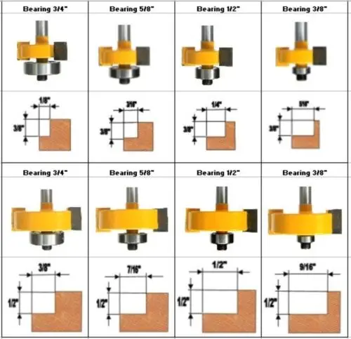 2 шт. фрезы для деревообработки с хвостовиком 1/4 дюйма 1/2 дюйма|slot router bit|woodworking