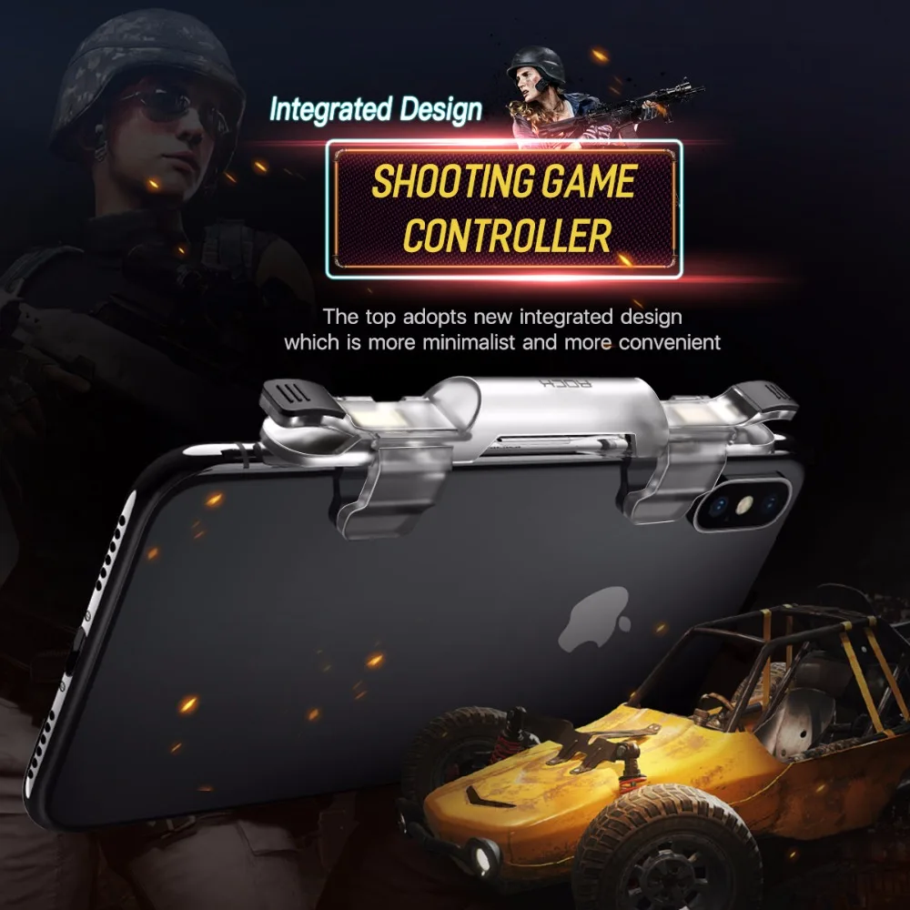 Мобильный геймпад джойстик для PUBG игровой триггер смарт Кнопка огня цель триггер ключ L1R1 шутер контроллер для игра для мобильного телефона