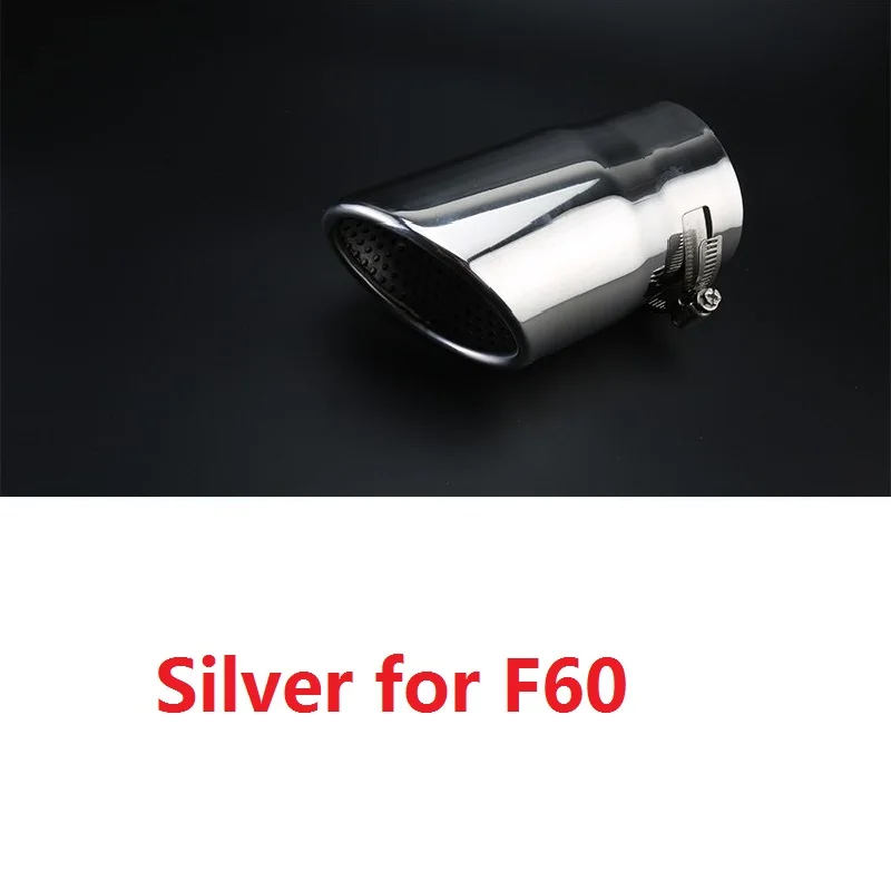 Silver for F60 Наконечник глушителя из нержавеющей стали для Mini Cooper Countryman Clubman R55 R56 R60 F54 F55 F56 F60 Замена - Цвет: Silver for F60