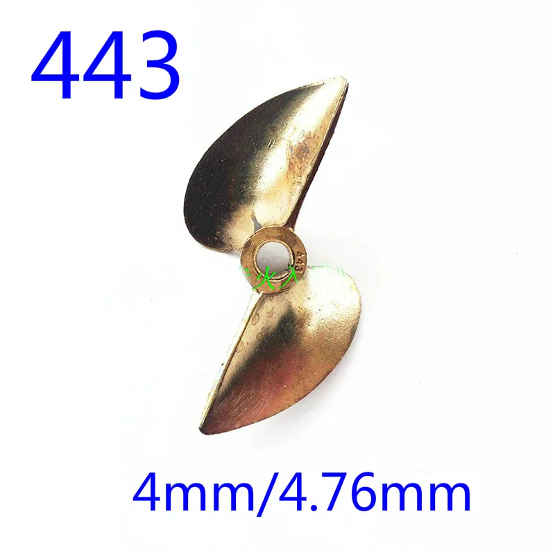 

1PC Positive Two-blade 443 Propeller Copper D43mm Propeller CW 4mm/4.76mm Aperture Props/Paddle for DIY RC Brushless Boats