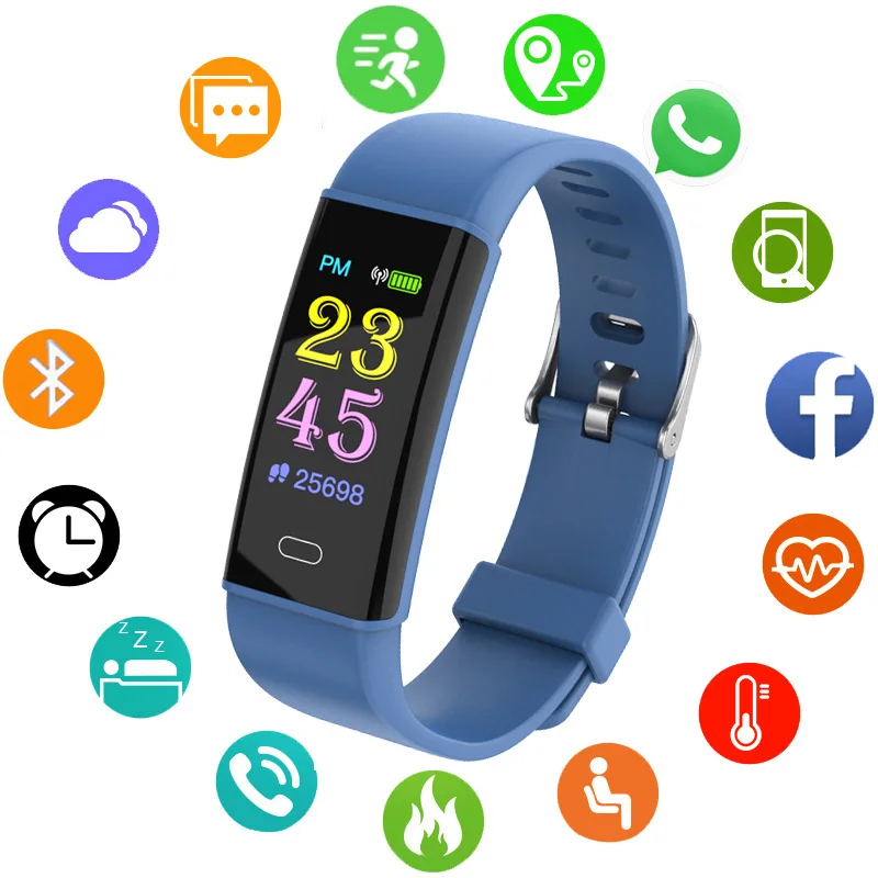 Bluetooth Смарт-часы детские часы OLED водонепроницаемый браслет цифровые