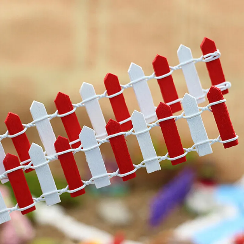 DIY аксессуары ручной работы деревянный забор Миниатюрный Сад домашнее украшение