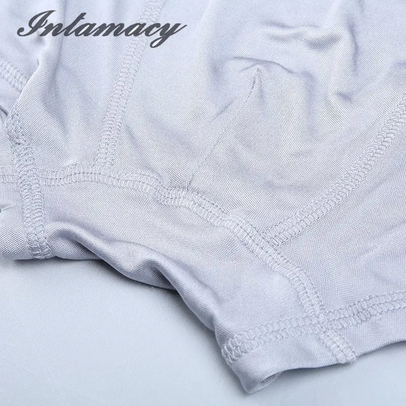 Трикотажное нижнее белье из 100% чистого шелка удобные мужские брюки с талией|underwear