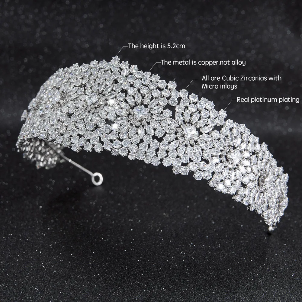 Новинка 2019 свадебная Мягкая повязка на голову с кристаллами и фианитом тиара