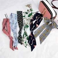 2019 new scarf small scarf national wind flower wild family headdress hair band small scarves spring and summer