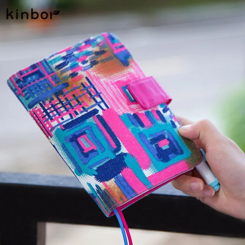 Kinbor A6 ноутбук Monet Canvas Traveler's Notebook магнит кнопка художника 2017 планировщик с